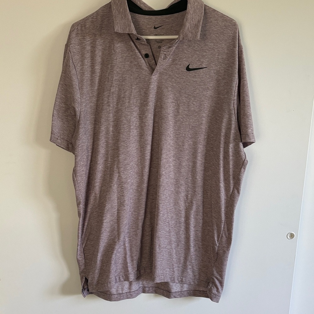 Nike Men's Heathered Polo Shirt - Dri Fit